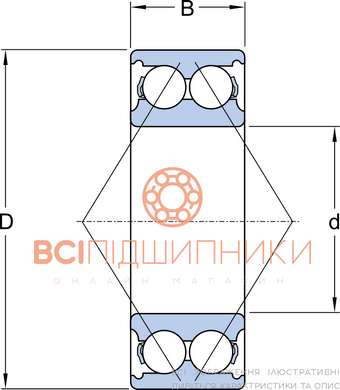 Подшипник 3205 ATN9 SKF (25х52х20,6 мм.) 2 of 3