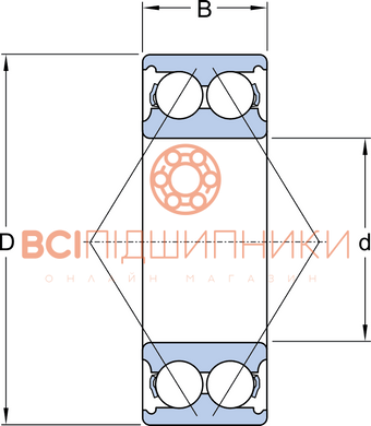 Підшипник 3205 ATN9 SKF (25х52х20,6 мм.) 2 of 3