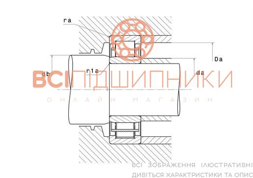 Підшипник NU212 NTN (60х110х22 мм.) 3 of 3