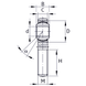 Шарнирная головка SAL18-T/K Welt (18х46х23 мм.), резьба наружная левая M18x1,5. 5 of 6