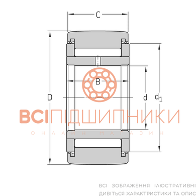 Підшипник NATV12LL/5S NTN (12х32х15 мм.) 3 of 3