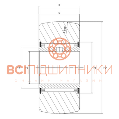 Підшипник NA22/6LL/3AS NTN (6х19х12 мм.) 3 of 3