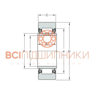 Підшипник NA22/6XLL/3AS NTN (6х19х12 мм.) 3 of 3