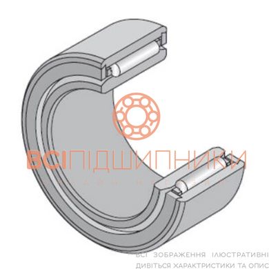 Підшипник NK60/35R+1R55X60X35 NTN (55х72х35 мм.) 1 of 2