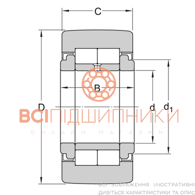 Підшипник NUTR309/3AS NTN (45х100х32 мм.) 4 of 4