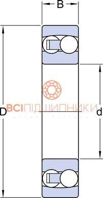 Підшипник 1212 ETN9 SKF (60х110х22 мм.) 2 of 3