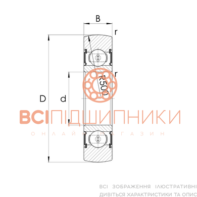 Подшипник LR201-NPPU ZEN (12х35х10 мм.) 3 of 3