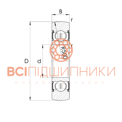 Підшипник LR201-NPPU ZEN (12х35х10 мм.) 3 of 3