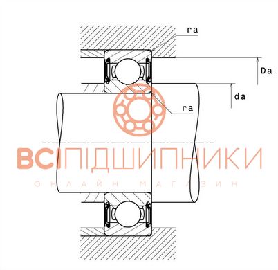 Підшипник 6001LLUC4/5K NTN (12х28х8 мм.) 3 of 3