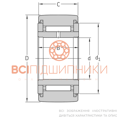 Підшипник NATR10LL/3AS NTN (10х30х15 мм.) 3 of 3