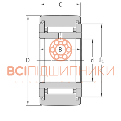 Підшипник NATR10LL/3AS NTN (10х30х15 мм.) 3 of 3