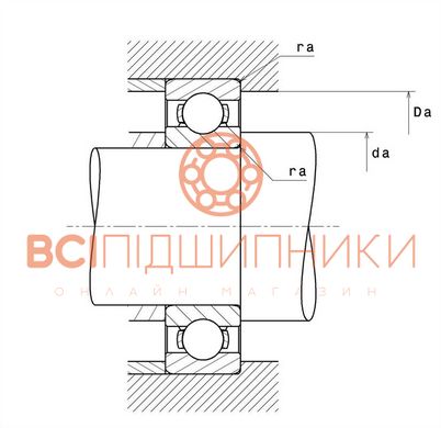 Підшипник 16003 NTN (17х35х8 мм.) 3 of 3