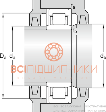 Підшипник NUB 206 ZSG (30х62х20 мм.) 3 of 3