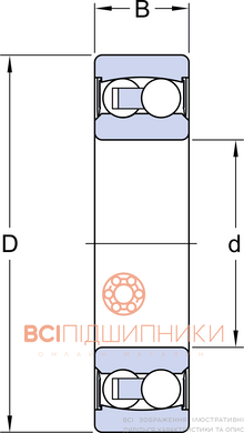 Подшипник 2206 E-2RS1TN9 SKF (30х62х20 мм.) 2 of 3