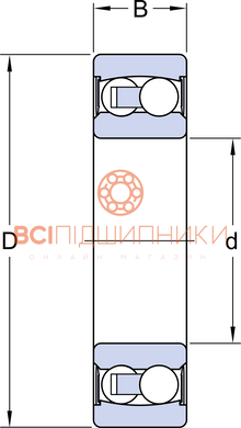 Підшипник 2206 E-2RS1TN9 SKF (30х62х20 мм.) 2 of 3