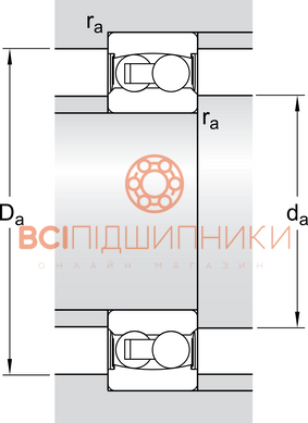 Підшипник 2206 E-2RS1TN9 SKF (30х62х20 мм.) 3 of 3