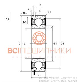 Підшипник 6006DDUNR NSK (30х55х13 мм.) 3 of 4