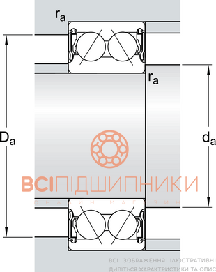 Подшипник 3206 A-2RS1TN9/MT33 SKF (30х62х23,8 мм.) 3 of 3