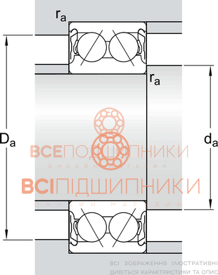 Підшипник 3204B-2ZTNGC3 NSK (20х47х20,6 мм.) 3 of 3