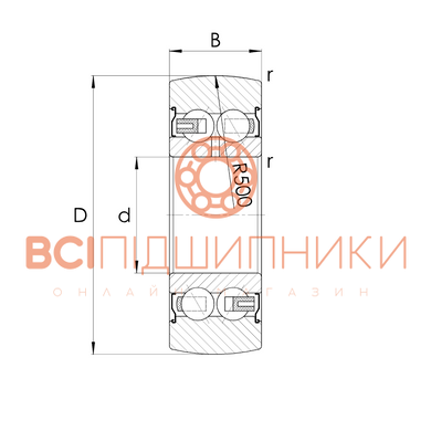 Підшипник LR5202-KDDU ZEN (15х40х15,9 мм.) 3 of 3