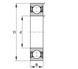 Подшипник 619/5-2RS CX (5х13х4 мм.) 3 of 4