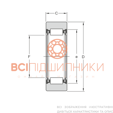 Підшипник RNA2210XLL/3AS NTN (58х90х22,7 мм.) 2 of 2