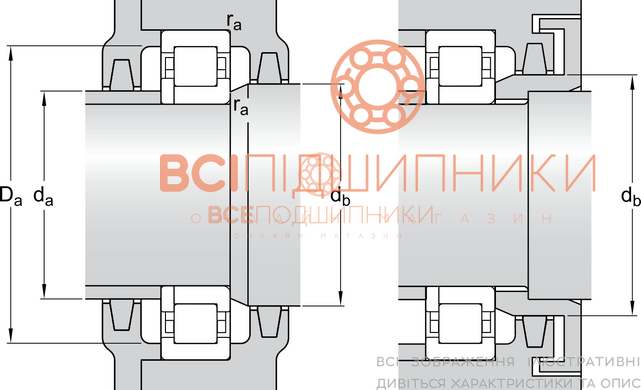 Підшипник NUP 2207 ET NSK (35х72х23 мм.) 3 of 3