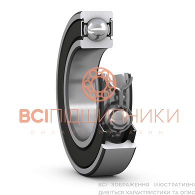 Подшипник 619/8-2RS1 SKF (8х19х6 мм.) 1 of 3