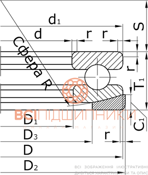 Подшипник 18224 (53224+U224) GPZ-7 (120х170х46 мм.) 1 of 1