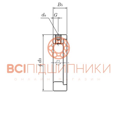 Ексцентрик EL205W3 NTN (25х38х13,5 мм.) 2 of 2