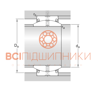 Підшипник GE016 ES2RS CX (16х30х14 мм.) 4 of 4