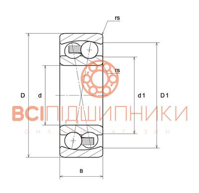 Підшипник 1202.G15 SNR (15х35х11 мм.) 2 of 3