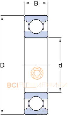 Підшипник 618/4 SKF (4х9х2,5 мм.) 3 of 4