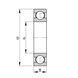 Підшипник 210 (6210) GPZ-7 (50х90х20 мм.) 2 of 3