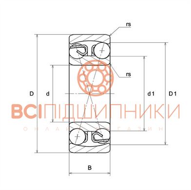 Підшипник 1204 SNR (20х47х14 мм.) 2 of 3