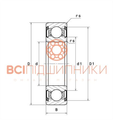 Підшипник 6000ZZC3/5K NTN (10х26х8 мм.) 2 of 3