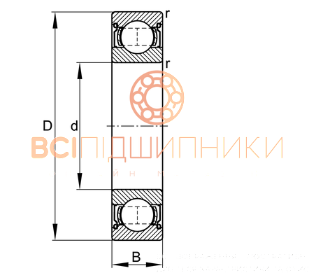 Підшипник 623-2Z ZEN (3х10х4 мм.) 3 of 3