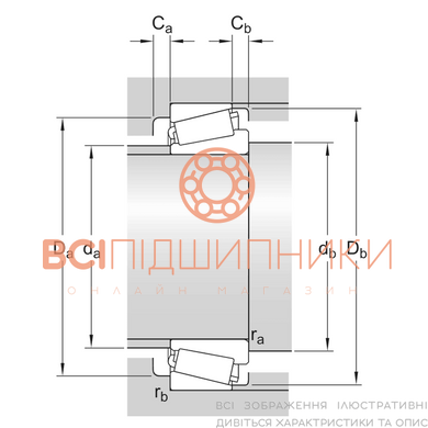 Підшипник 30305 A CX (25х62х18,25 мм.) 4 of 4