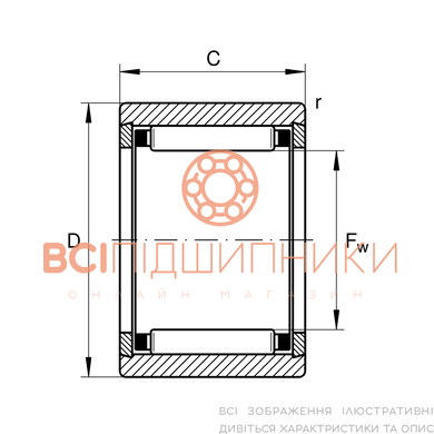 Подшипник NK8/12T2 NTN (8х15х12 мм.) 3 of 3