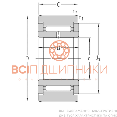 Підшипник NATR10X NTN (10х30х15 мм.) 3 of 3