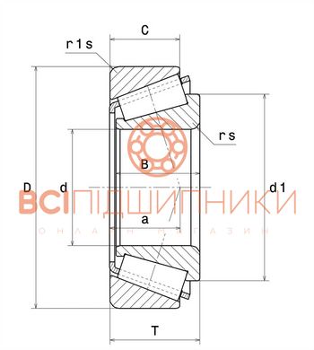 Підшипник 4T-CR-0880 NTN (40,988х78х17,5 мм.) 3 of 4