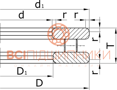 Підшипник 9228 (81228) GPZ-7 (140х200х46 мм.) 1 of 1