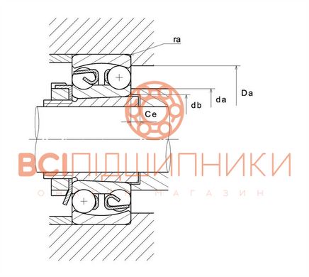 Підшипник 1207.KC3 SNR (35х72х17 мм.) 3 of 3