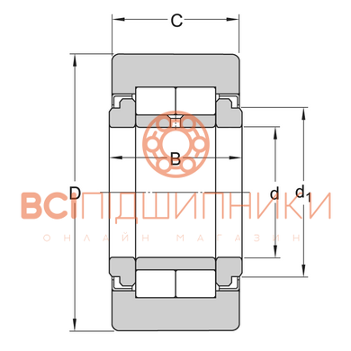 Підшипник NUTR304X/3AS NTN (20х52х25 мм.) 4 of 4